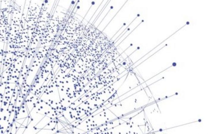 a spherical object representing the earth with lines coming out of it