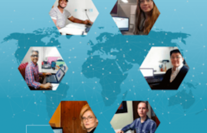 an image montage of digital labour